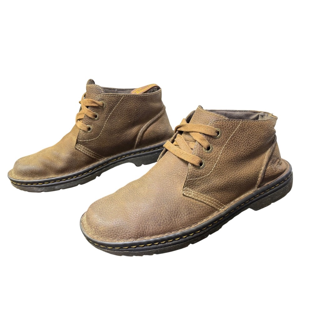 Dr. Martens Sussex Brown Leather Chukka Boots Mens 10 AirWair Slip Resistant